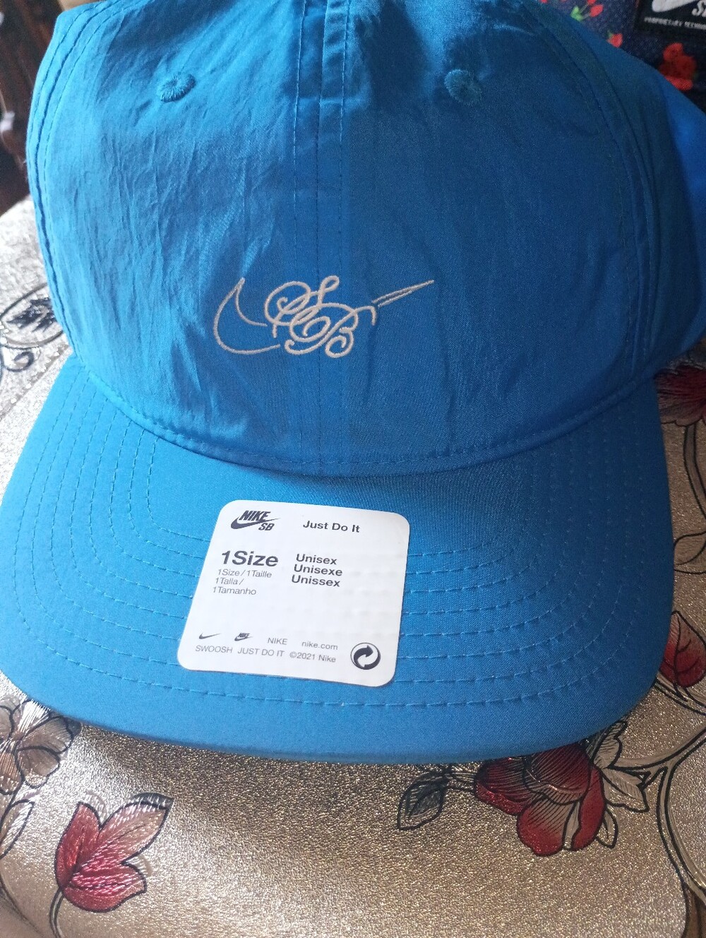 Nike SB Bright Blue Baseball Cap with Embroidered Logo